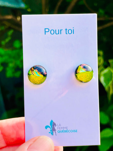 Moitié-moitié jaune soleil or