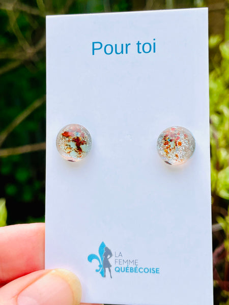 Boucles d’oreilles Joie de vivre argentées