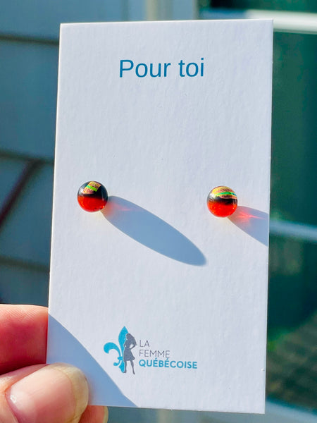 Dichroïque or-cuivré et orange
