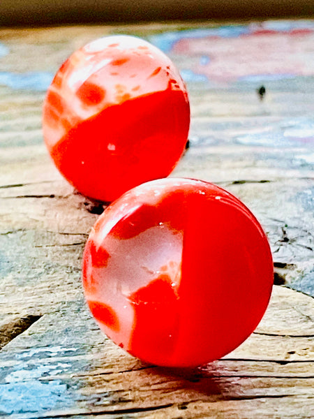 Moitié moitié orangé tacheté