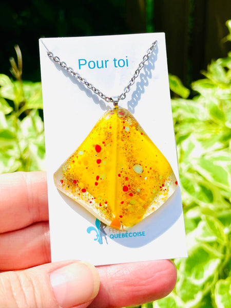 Collier Jaune soleil joie de vivre