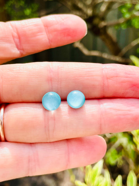 Boucles d’oreilles bleu palette