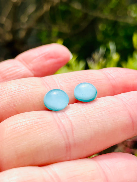 Boucles d’oreilles bleu palette