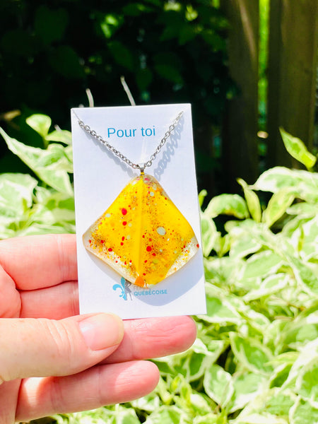 Collier Jaune soleil joie de vivre