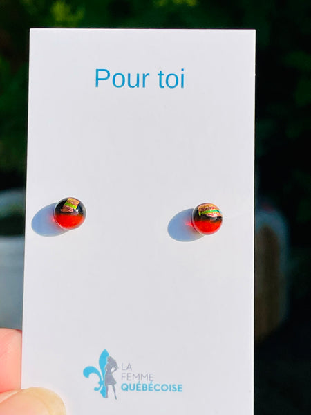 Dichroïque or-cuivré et orange
