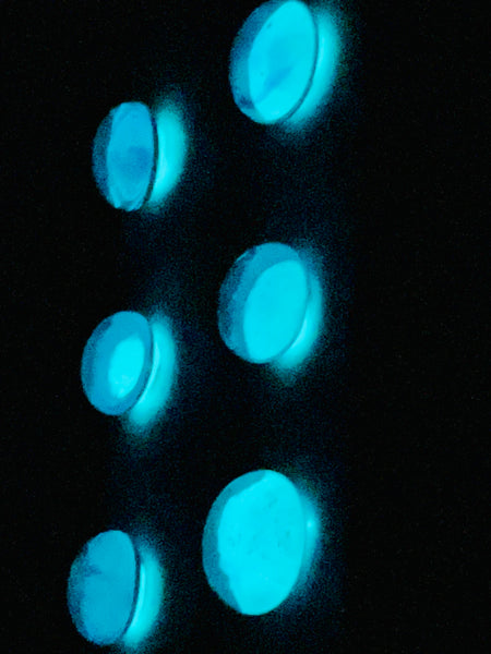 Collection Brille dans le noir bleu Aqua