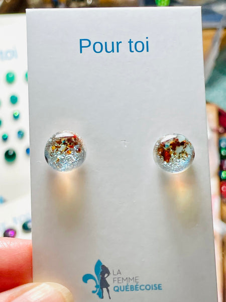 Boucles d’oreilles Joie de vivre argentées