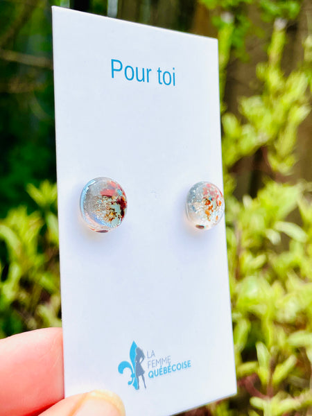 Boucles d’oreilles Joie de vivre argentées