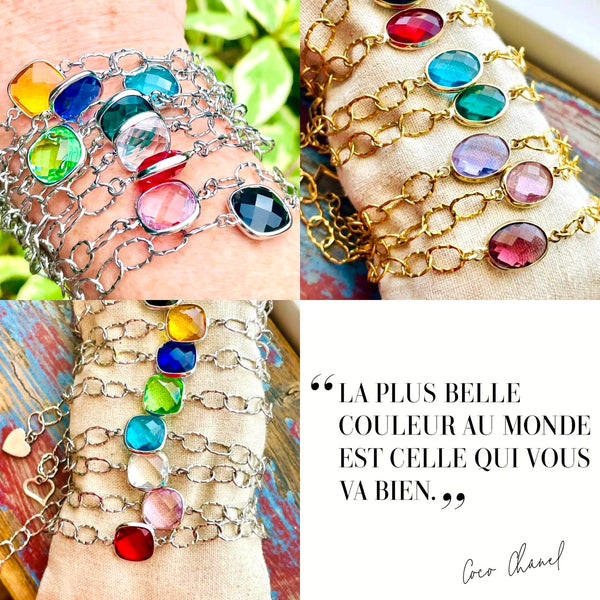 Bracelets couleurs de naissance
