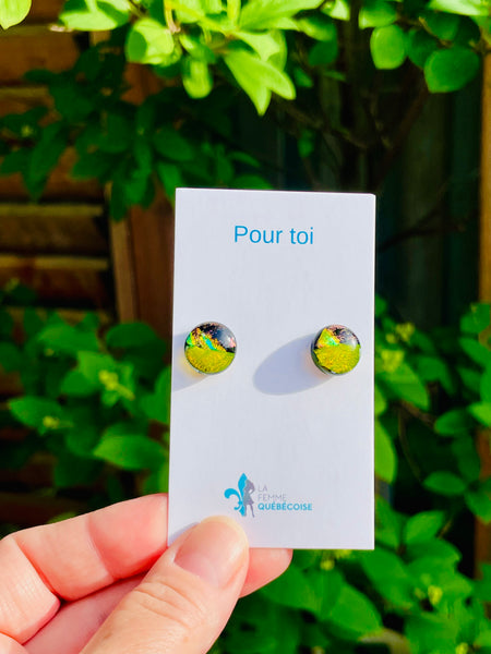 Moitié-moitié jaune soleil or